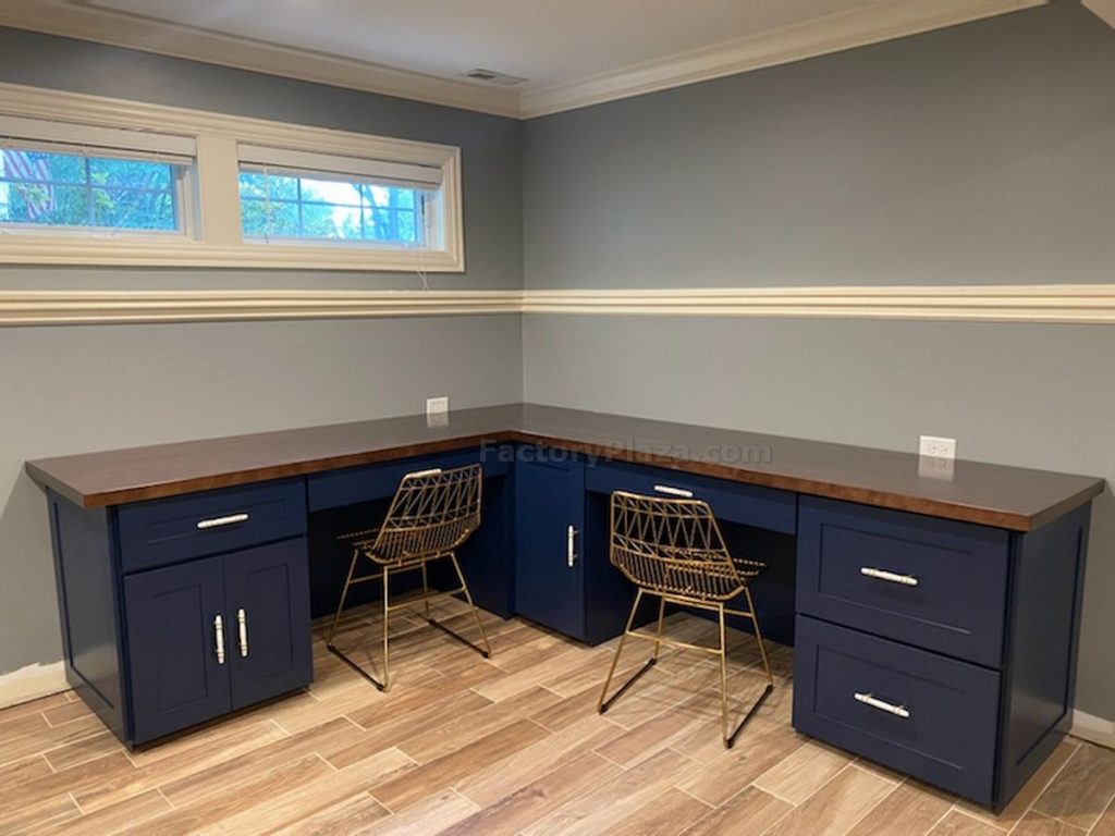 Office desk and Maple top by American Wood Cabinets