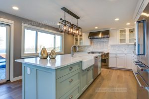 light green cabinets