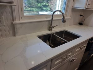 Calacatta Quartz kitchen tops