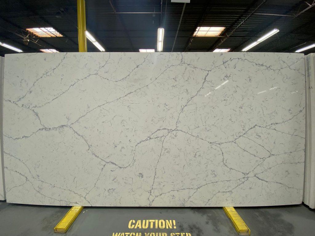 Arabescato White Quartz slab