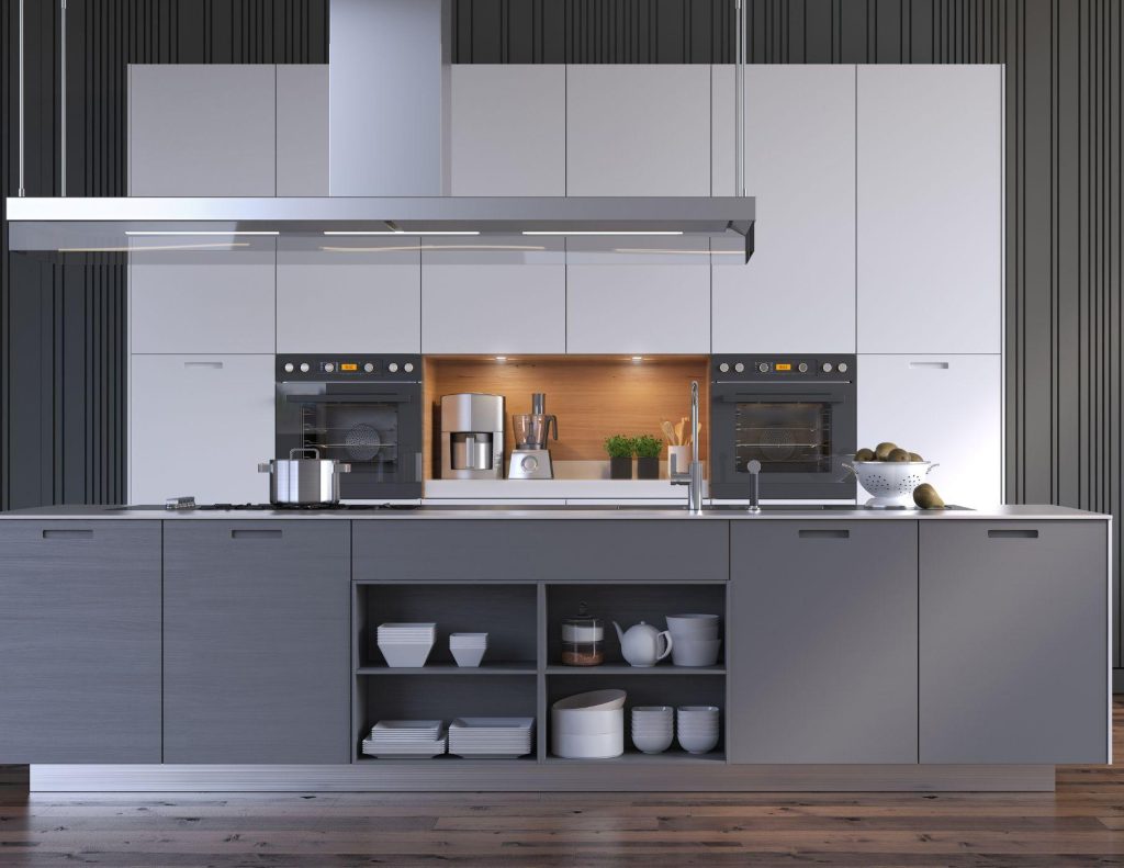 frameless kitchen cabinets gray flat door e1732253796500