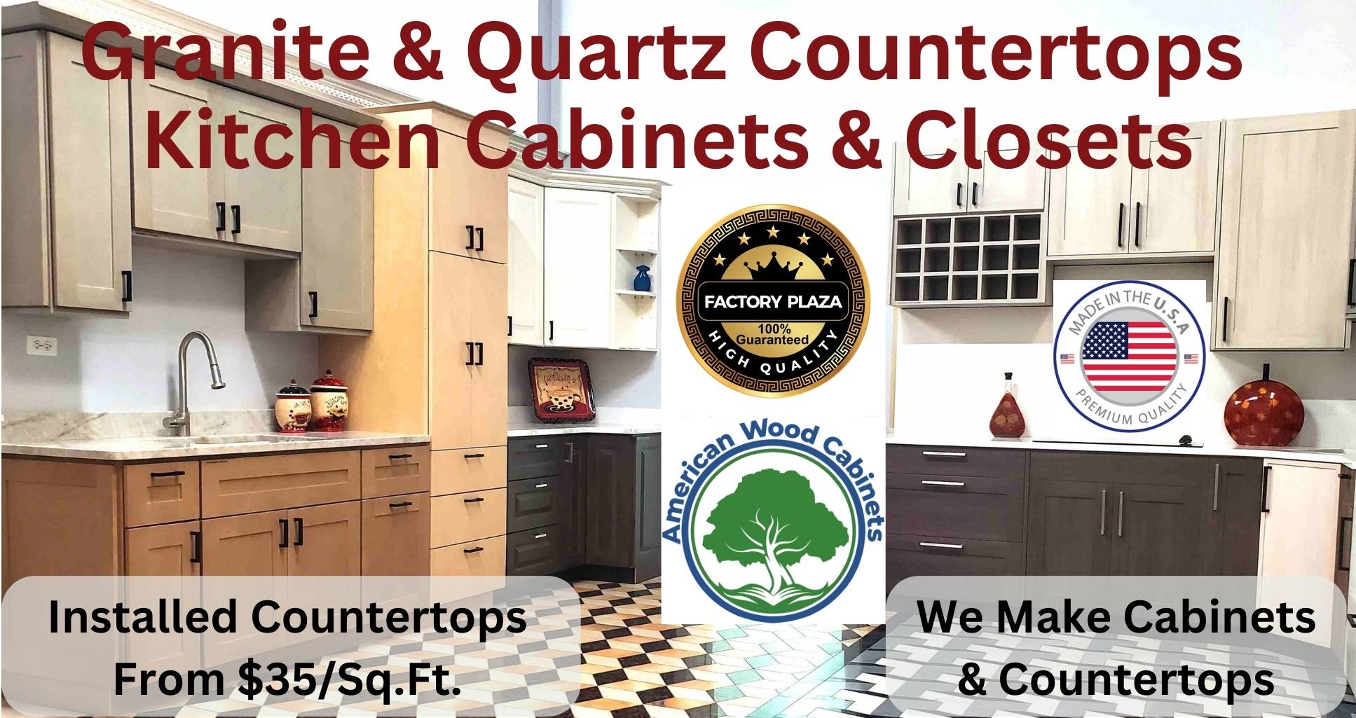 kitchen cabinets countertops showroom Chicago