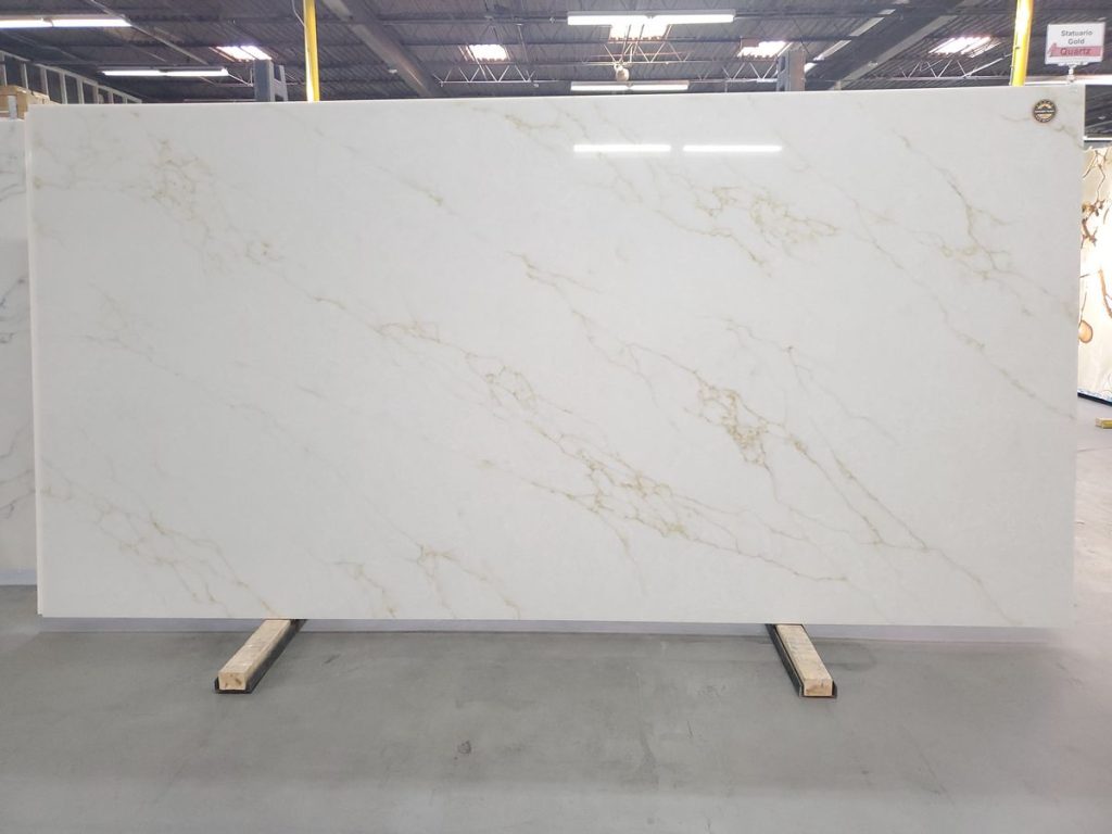 Statuario Gold slab quartz