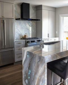 Kitchen countertops and island gemstone semi precious stone